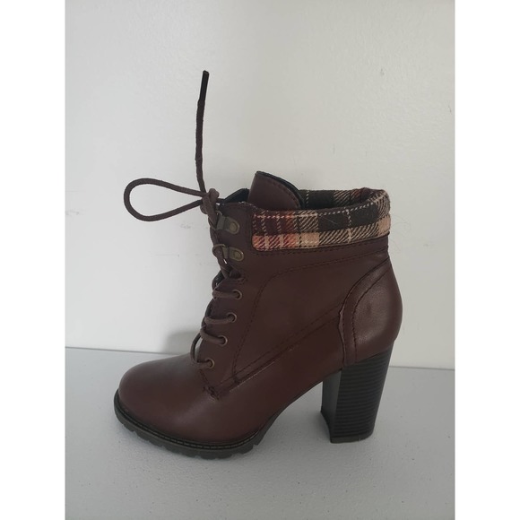 Dolce By Mojo Moxy Women Boots Brown Leather Size 8 - Picture 3 of 7